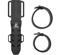 CRESSI Sheath + Strap, Fodero Completo di Cinturini per Coltello Sub Lizard Unisex Adulto, Nero, Taglia Unica