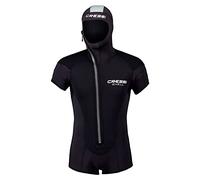 Cressi Shell 2019 Man Jacket 5mm, Giacca/Shorty Modulare per Immersioni in Neoprene Maniche Corte con Cerniera/Cappuccio Incorporato Uomo, Nero, S/2