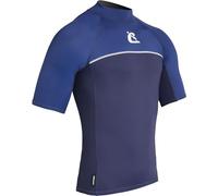 Cressi Shield Man Rash Guard Short/SL - Rash Guard Manica Corta Protettiva per SUP e Sport Acquatici, Blu/Royal Blu, XL/5, Uomo