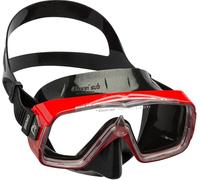 Cressi Sirena Mask, Maschera Subacquea Premium Unisex Adulto, Nero/Rosso, Unica