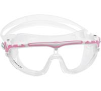 Cressi Skylight Swim Goggles, Occhialini Premium per Nuoto, Piscina, Triathlon e Sport Acquatici Unisex Adulto, Trasparente/Bianco/Rosa