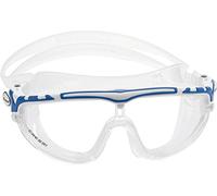 Cressi Skylight Swim Goggles Occhialini Premium per Nuoto, Piscina, Triathlon e Sport Acquatici, Unisex Adulto, Trasparente/Bianco Blu
