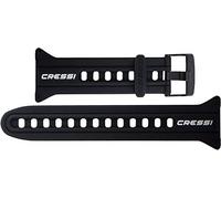 Cressi Strap for Goa Diving Watch Computer Cinturino Originale per Orologio Computer Goa, Unisex Adulto, Taglia Unica, Nero/Bianco