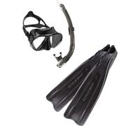 Cressi Sub Kit Pinne Maschera Boccaglio Pro Star Nero