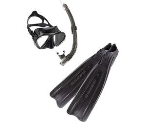Cressi Sub Kit Pinne Maschera Boccaglio Pro Star Nero