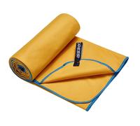 Cressi Microfibre Fast Drying, Asciugamano/Telo Sportivo in Microfibra, Vari Colori e Misure Unisex Adulto, Giallo Azzurro, 80 x 160 cm