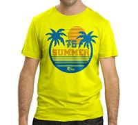Cressi Summer 76, T-Shirt Uomo, Neon Giallo, XL