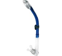CRESSI Supernova Dry Snorkel con Valvola e Splash Guard per Snorkeling e Apnea, Boccaglio in Silicone con Valvola di Scarico e Aggancio Rapido