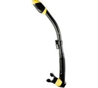 CRESSI Supernova Dry Snorkel con Valvola e Splash Guard per Snorkeling e Apnea, Boccaglio in Silicone con Valvola di Scarico e Aggancio Rapido