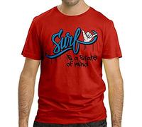 Cressi Surf is a State of Mind T-Shirt, Uomo, Grigio Melange, XL