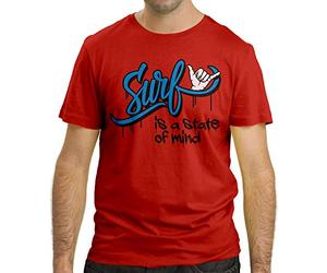 Cressi Surf is a State of Mind T-Shirt, Uomo, Rosso, S