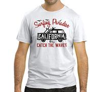 Cressi Surfing Paradise T-Shirt, Uomo, Bianco, L