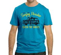 Cressi Surfing Paradise T-shirt, Uomo, Blu Caraibi, M