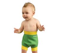 Cressi Swim, Pannolino Riutilizzabile per Neonati Bambini, Verde/Giallo, M - 3/8 Mesi