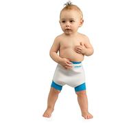 Cressi Swim, Pannolino Riutilizzabile per Neonati Unisex Bambini, Bianco/Azzurro, XXL-24+ Mesi