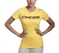 Cressi, T-Shirt Lady Donna, Giallo Nero, L