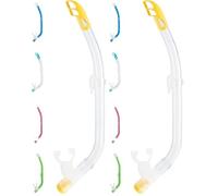 Cressi Top Snorkel SIL. Clear/Tube Yellow (Confezione da 2)