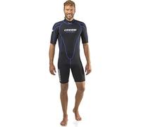 Cressi Tortuga Man Wetsuit 2.5mm, Muta Shorty in Neoprene High Stretch Uomo, Nero/Blu, XL/5