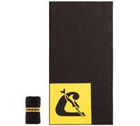 Cressi Towel Microfibre Double Face Vela-Asciugamano Microfibra Telo Piscina Mare Palestra Leggero Morbido Incredibilmente Assorbente Superiore agli Asciugamani Standard-Nero/Giallo XS (30x60 cm)