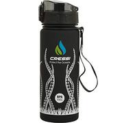Cressi Water Bottle H20 Frosted, Borraccia Sportiva Unisex, Nero Octopus, 600 ml