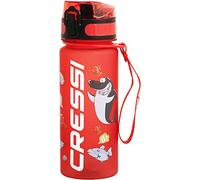 Cressi Water Bottle H20 Frosted, Borraccia Sportiva Unisex, Rosso, 400 ml