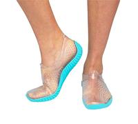 Cressi Water Shoes, Scarpette Sportive Uso Acquatico/Mare/Spiaggia Adulti, Ragazzi e Bambini, Trasparente/Azzurro, 33/34 EU