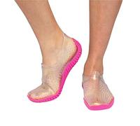 Cressi Water Shoes, Scarpette Sportive Uso Acquatico/Mare/Spiaggia Adulti, Ragazzi e Bambini, Trasparente/Rosa, 23/24 EU