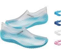 Cressi Water Shoes, Scarpette Sportive Uso Acquatico/Mare/Spiaggia Adulti, Ragazzi e Bambini, Trasparente/Azzurro, 37 EU