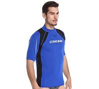 Cressi XLW495202, T-Shirt Termica Maniche Corte Uomo, Blu/Nero, S/2 (48)