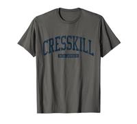 Cresskill New Jersey NJ College University Style Blu Maglietta