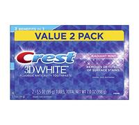 Crest 3D White Dentifricio Sbiancante, Menta Radiante, 99,2 g, Confezione Doppia