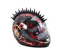CRESTA PER CASCO Helmet Mohawk SAW BLADE RACING MOTOCROSS Biker Ski Snowboard