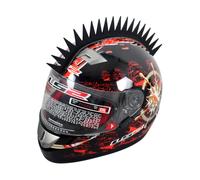 CRESTA PER CASCO Helmet Mohawk SAW BLADE RACING MOTOCROSS Biker Ski Snowboard