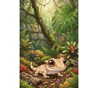 Crested Gecko Journal - Natural Habitat Cover: Part of the Lizard Collection - Themed for Kids, Teens & Adults - with Unlined Pages