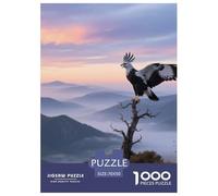 Crested Hawk-Eagle 1000 Pezzi Puzzle Semplice Per Bambini Sopra I 12 Anni Sviluppo Mentale Attività Ludica Bird Idea Regalo 70x50cm/1000pcs