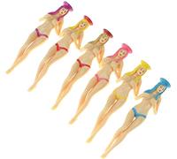 Crestgolf Colorato Bikini Golf Tees, Pin up Girl Golf Tee, Lady Golf Tee, 3 Pollici Plastic Tee, Golf Practice Novelty Tees, Golfer Fun Gift, 6 per Set