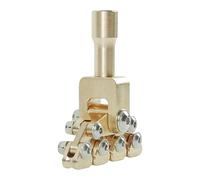 Cret Press Tool, Guitar Tuning Repair Aid, 4,7 x 5,8 cm, 1,85 x 2,28 cm, versatile Fretboard Maintenance Accessory, End Beveling Neck Adjustment, for Luthier Setup and String Instrument