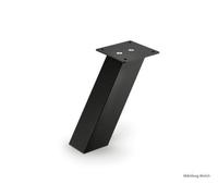 Creta 1 Obliquoobliquo, Console, Nero Opaco, H 230 MM