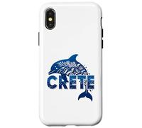 Creta Delfino Blu Mar Mediterraneo Grecia Natura Viaggi Custodia per iPhone X/XS