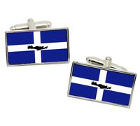Creta (Grecia) Bandiera Gemelli IN Cromata Cofanetto Regalo