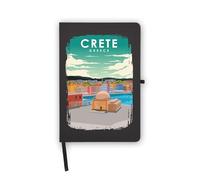 Creta Grecia Isola greca Notebook, pagine bianche, copertina in ecopelle, agenda, diario, quaderno di lavoro