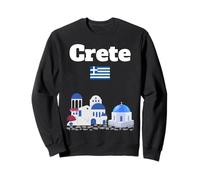 Creta souvenir Grecia vacanza architettura greca bandiera Grecia Felpa