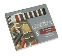 CRETACOLOR Brown Hand Pastels, Pastelli marroni, 8 pezzi, diversi usi, brillante risultato cromatico, elevata resistenza alla luce