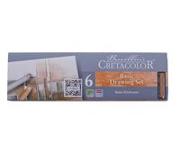 CRETACOLOR Pocket Set,0 Urban Sketching, set da disegno Basic, 6 pezzi, altament