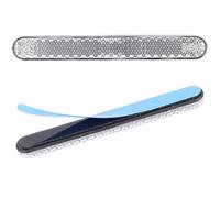 Cretassion 2 pezzi riflettore per moto bicicletta E4 omologato, riflettore rettangolare catadiottro occhio di gatto autoadesivo, riflettente, bianco
