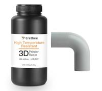 Cretbee Resina per stampante 3D resistente alle alte temperature, fino a 280°C, resina 3D ad alta precisione per ingegneria meccanica, parti industriali, resina fotopolimerica da 405 nm per DLP/LCD