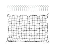cRete organizer per piscina - Rete per giocattoli 180 x 120 cm e 150 x 210 cm | Organizer per pneumatici da nuoto per palloni, zattere, sedie, noodles Con 20 ganci a vite, elastici e robusti