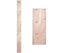 Cretosou Righello per altezza, grafico di crescita per bambini, righello in legno, dispositivo di misurazione dell'altezza, righello da parete rimovibile in legno per camera da letto, cameretta dei