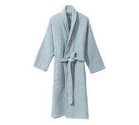 CRETUAO Accappatoio Kimono in 100% Cotone a Nido d'Ape per Uomo e Donna, Accappatoio Spa Assorbente Leggero e Confortevole,Vestaglia da Camera Morbida per Coppia,Thick Green,L
