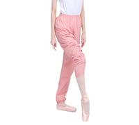 CRETUAO Pantaloni da Ballo Pantaloni riscaldanti Pantaloni allenamenti per Pantaloni a ripieno Sottili Pantaloni Leggeri ginnastici,Rosa,M